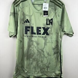 LAFC Away Jersey 2023/24 Adidas Men’s Size XL Slim Fit Green Flex Sponsor Soccer